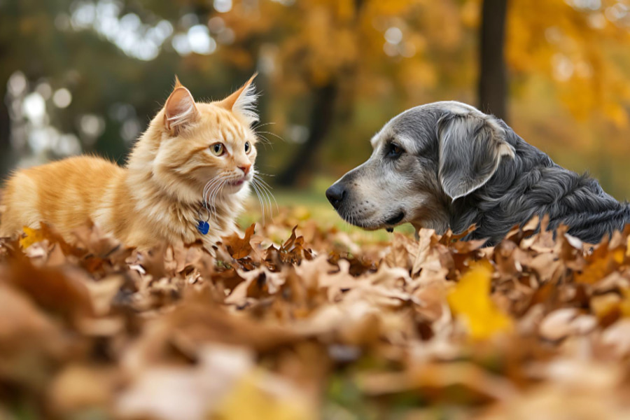 Cuidados básicos para os nossos animais de estimação no outono
