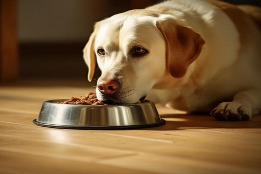 Conselhos para alimentar o seu cão de raça Labrador