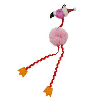 Flamingo Xmas Flamingo brinquedo natalício para gatos