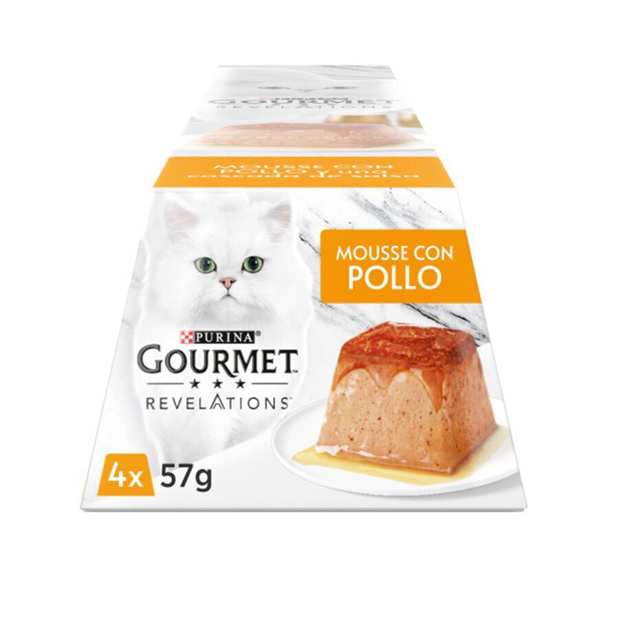 4 terrinas x 57 g Gourmet Revelations Mousse de Frango para gatos, , large Imagem n&uacute;mero 3