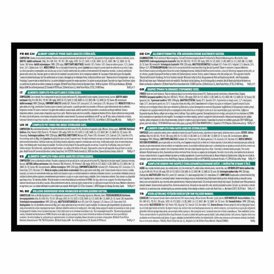 10 saquetas x 85 g Pro Plan Adulto Esterilizado Peixe Saqueta em Gelatina para gatos, , large Imagem n&uacute;mero 2