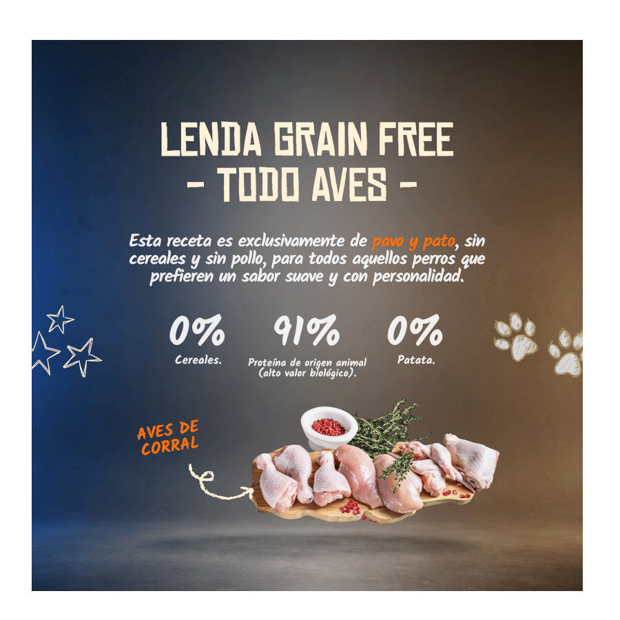 2 Kg Lenda Grain Free Ra&ccedil;&atilde;o de Peru e Pato para c&atilde;es, , large Imagem n&uacute;mero 4