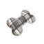 Tootoy! Tartan Bone Cuddler Grey Osso de Peluche para cães, , large Indicador imagem número 2