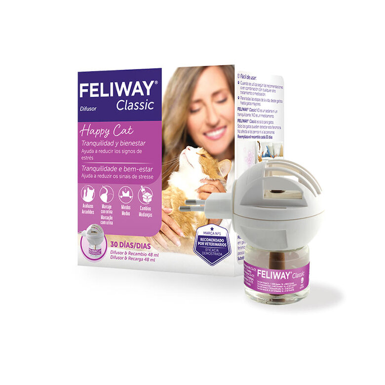 Feliway Classic Difusor e Recarga calmante para Gatos,  Imagem número 1 Feliway Classic Difusor e Recarga calmante para Gatos, , large Imagem número 1
