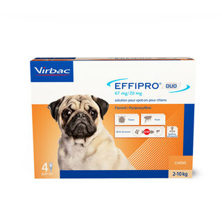 Effipro Pipetas antiparasitas para cães entre 2-10 kg