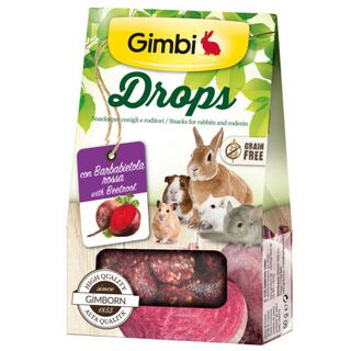 Gimbi Drops Doces Beterraba para roedores