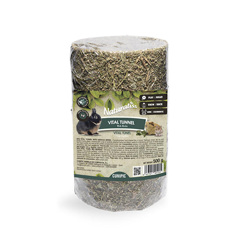 Cunipic Naturaliss Vital Túnel Ervas Mistas para roedores,  Imagem número 1 Cunipic Naturaliss Vital Túnel Ervas Mistas para roedores, , large Imagem número 1