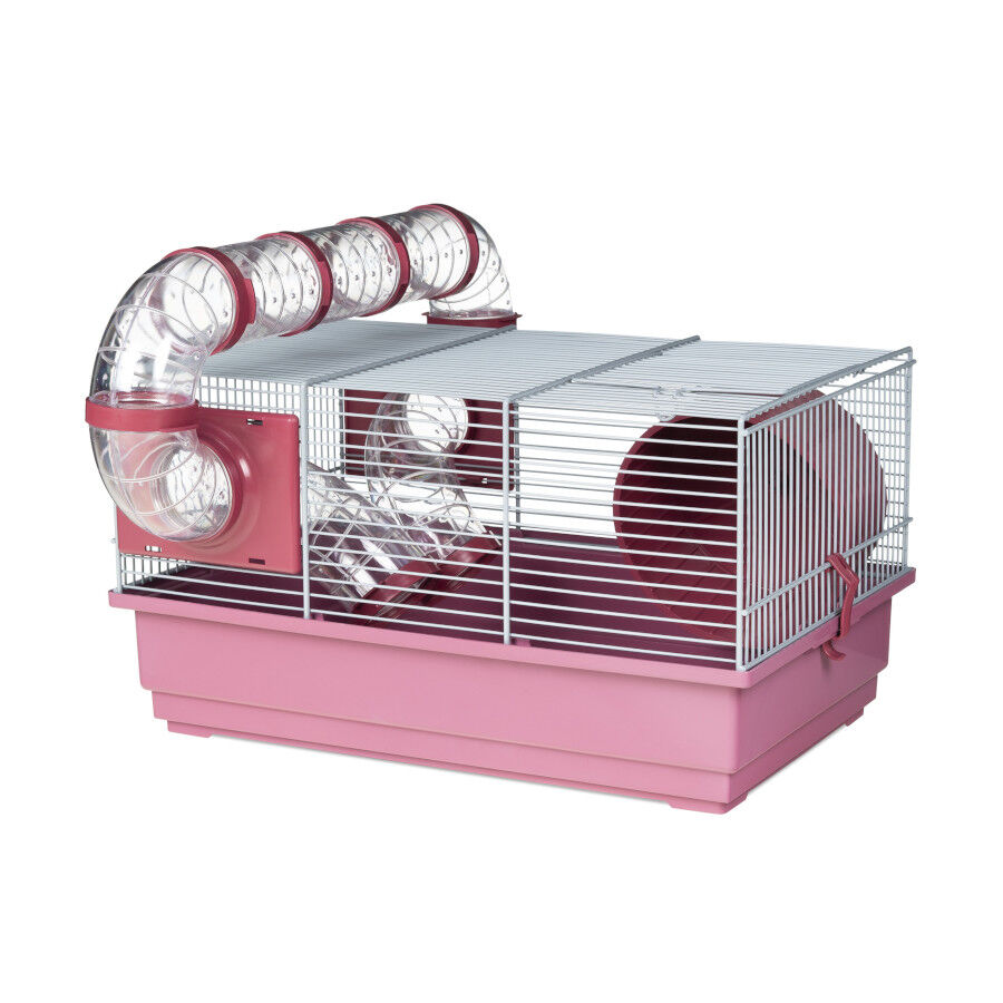 Voltreg&agrave; Gaiola com T&uacute;nel e Roda para hamsters russos, , large Imagem n&uacute;mero 3