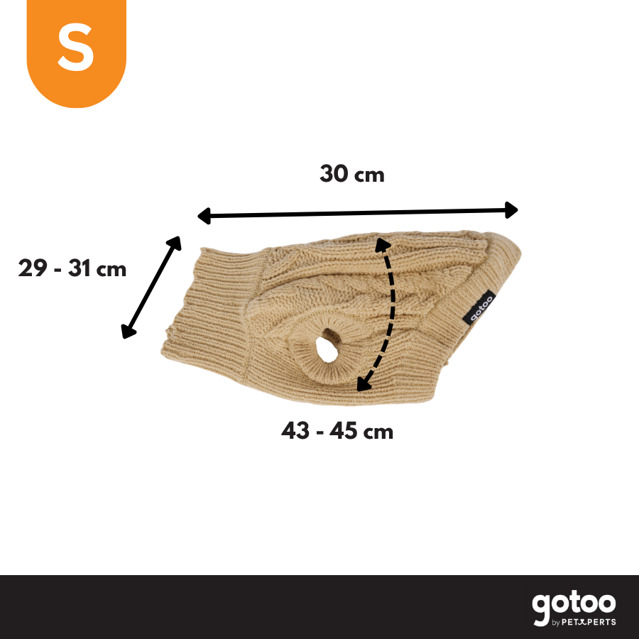 Gotoo Camisola de Malha Castanha para c&atilde;es, , large Imagem n&uacute;mero 4