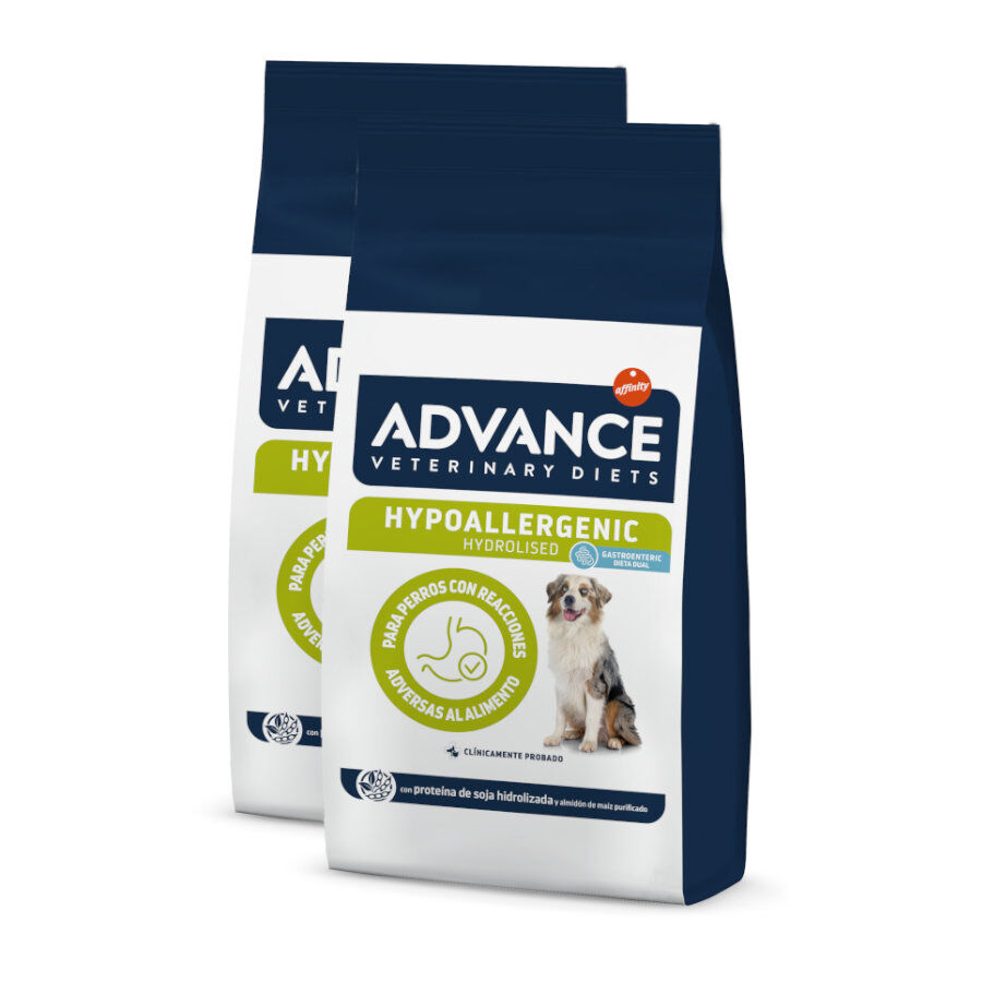 2 x 10 kg Advance Veterinary Diets Hypoallergenic ra&ccedil;&atilde;o para c&atilde;es Pack poupan&ccedil;a!, , large Imagem n&uacute;mero 1