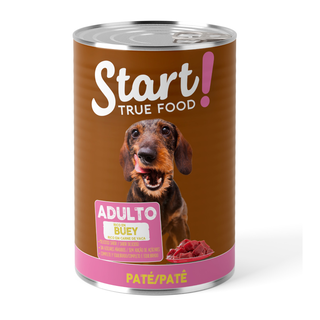 Start Adult Carne e Vaca Patê em lata para cães 