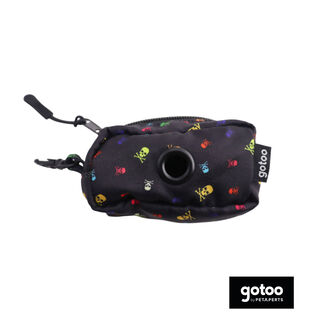 Gotoo Porta saco estampado cinza para cães