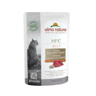 Almo Nature HFC Atum com Peixe Branco em Gelatina sachê para gatos