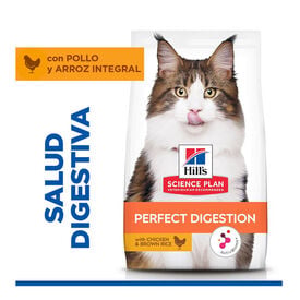Hill's Adult Science Plan Perfect Digestion Frango ra&ccedil;&atilde;o para gatos