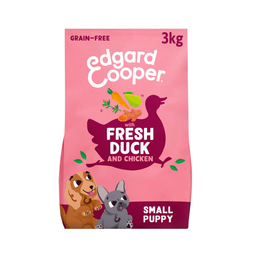 3 kg Edgard & Cooper Pienso Pato y Pollo para cachorros mini, , large Imagem n&uacute;mero 1