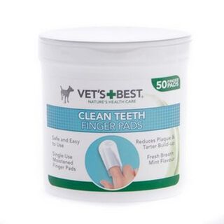 Vet's+Best Finger Pads Limpador Dental para cães