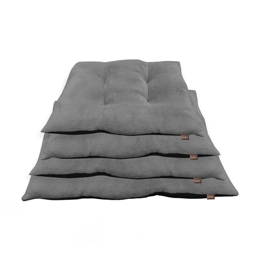 Leeby Almofada Acolchoada de Veludo Cinzenta para c&atilde;es, , large Imagem n&uacute;mero 3