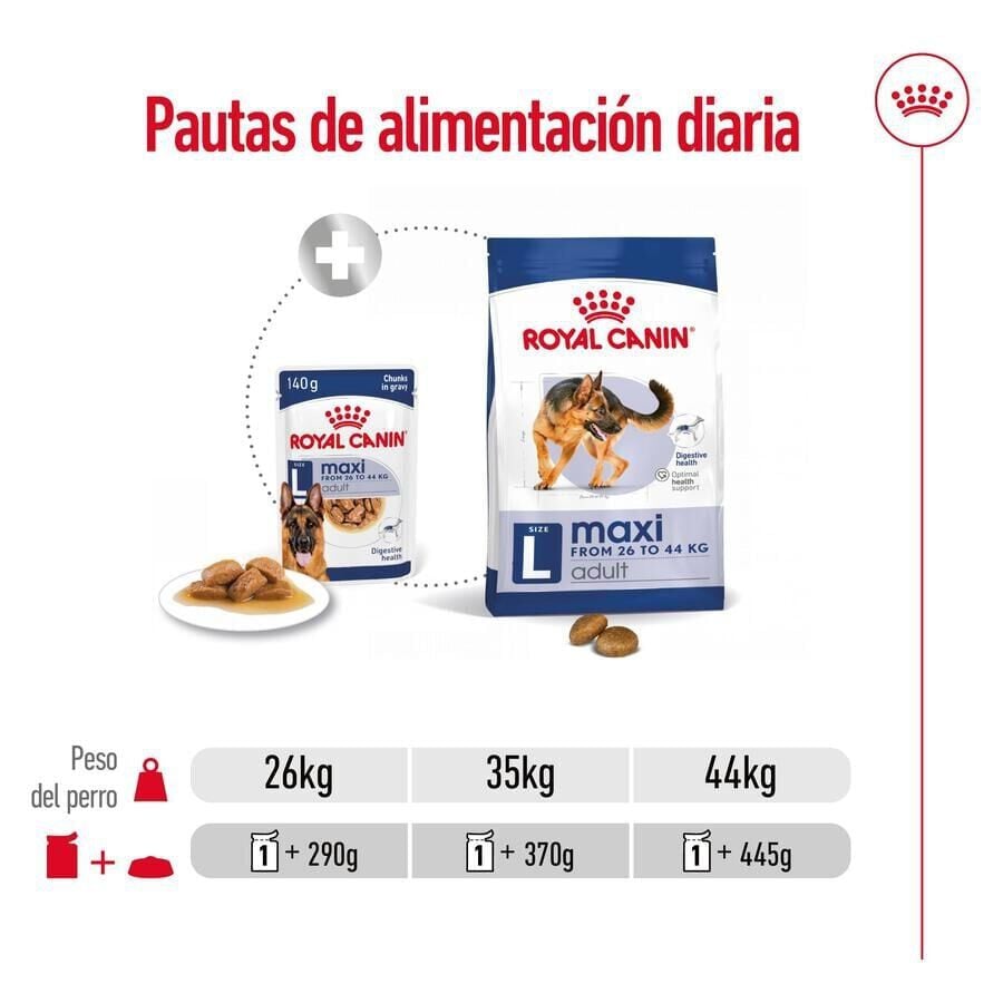 140 g Royal Canin Maxi Adult Carne saquetas em molho para c&atilde;es, , large Imagem n&uacute;mero 3