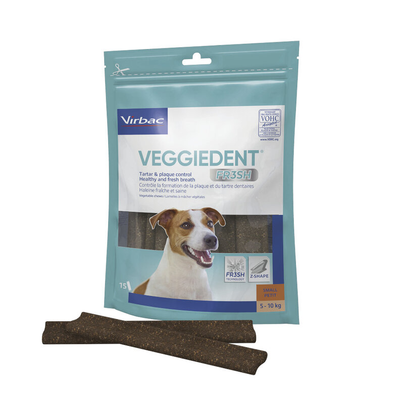 Virbac Snacks Dentários Veggiedent Fresh para cães de raça pequena, , large image number null