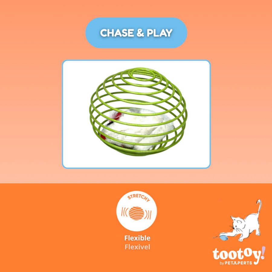 Tootoy! Chase & Play Bola interativa com rato para gatos, , large Imagem n&uacute;mero 4