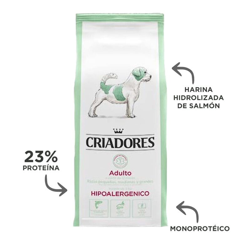 12 kg Criadores Dietetic Hipoalergénico Adulto ração para cães,  Imagem número 3 12 kg Criadores Dietetic Hipoalergénico Adulto ração para cães, , large Imagem número 3