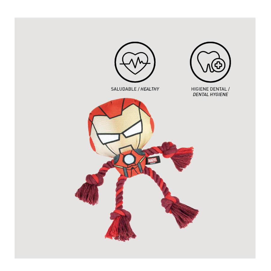 Disney Marvel Iron Man de Peluche com Corda para C&atilde;es, , large Imagem n&uacute;mero 4