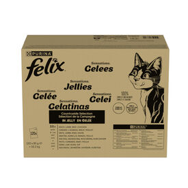 Felix Sensations Mix Comida húmida de de carne em gelatina para gatos