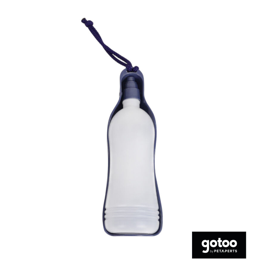 Gotoo Garrafa Bebedouro Port&aacute;til em Pl&aacute;stico Azul para c&atilde;es e gatos, , large Imagem n&uacute;mero 2