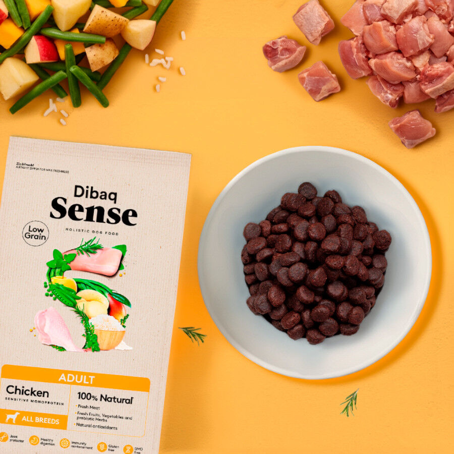 Dibaq Sense Low Grain Adult Ra&ccedil;&atilde;o de Frango para c&atilde;es, , large Imagem n&uacute;mero 2