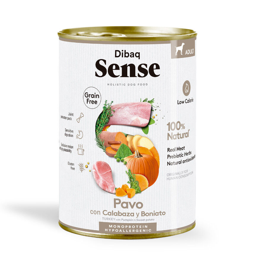 380 g Dibaq Sense Hipoalergenic Pavo y Calabaza lata para perros, , large Imagem n&uacute;mero 1