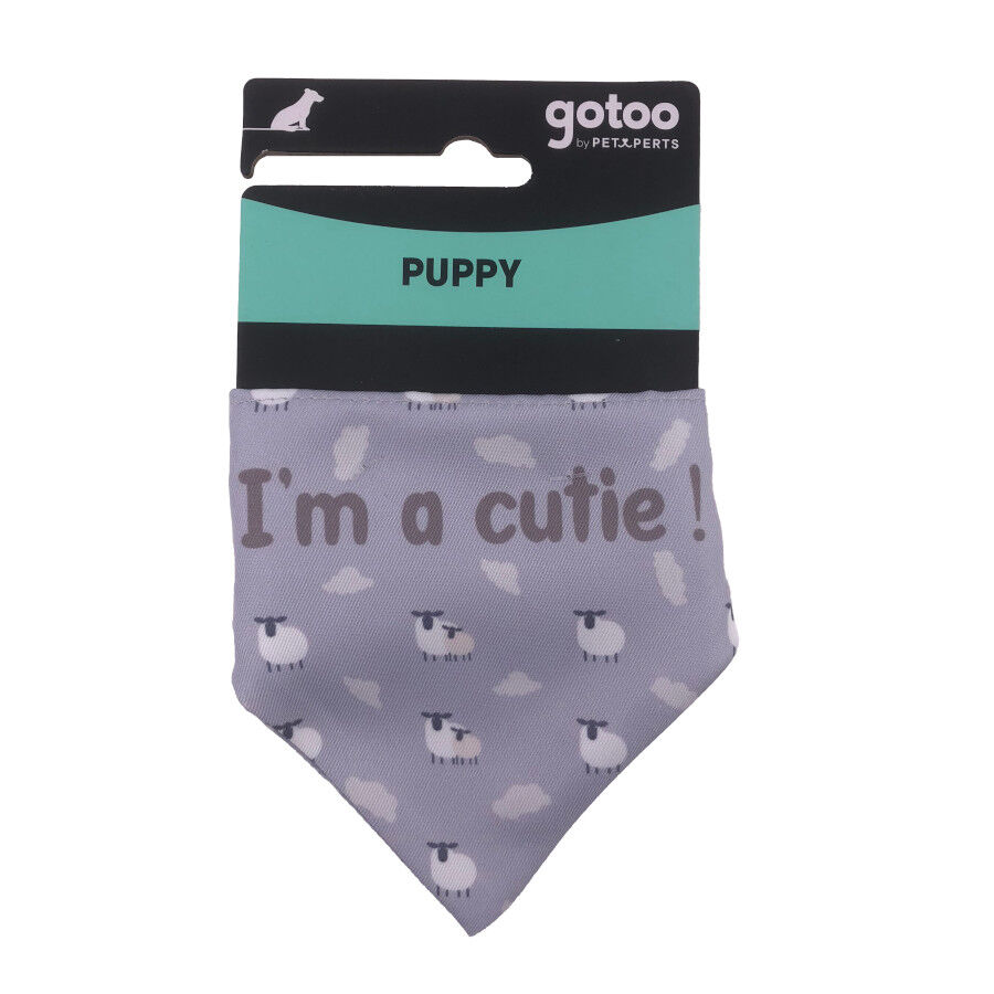 Gotoo Bandana estampada cinzenta para c&atilde;es, , large Imagem n&uacute;mero 4