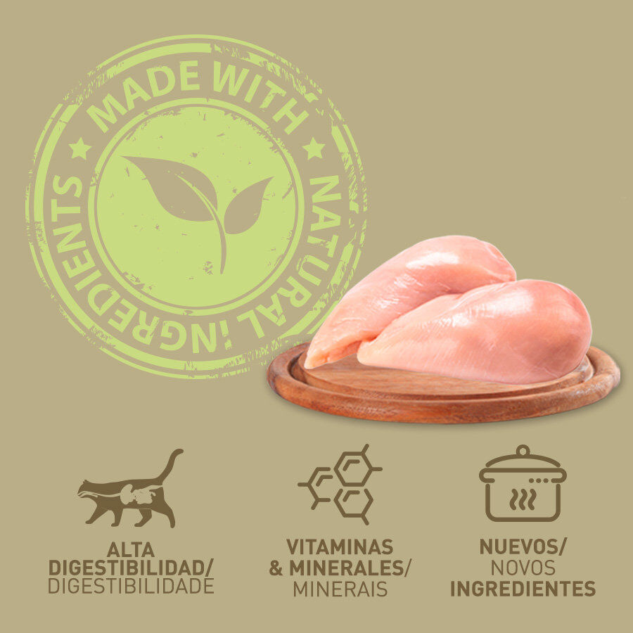 400 g Catzilla Adult Grain Free Frango em Pat&ecirc; Lata para Gatos, , large Imagem n&uacute;mero 3