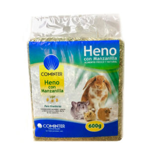 Cominter Feno com Camomila e Pétalas de Girassol para roedores