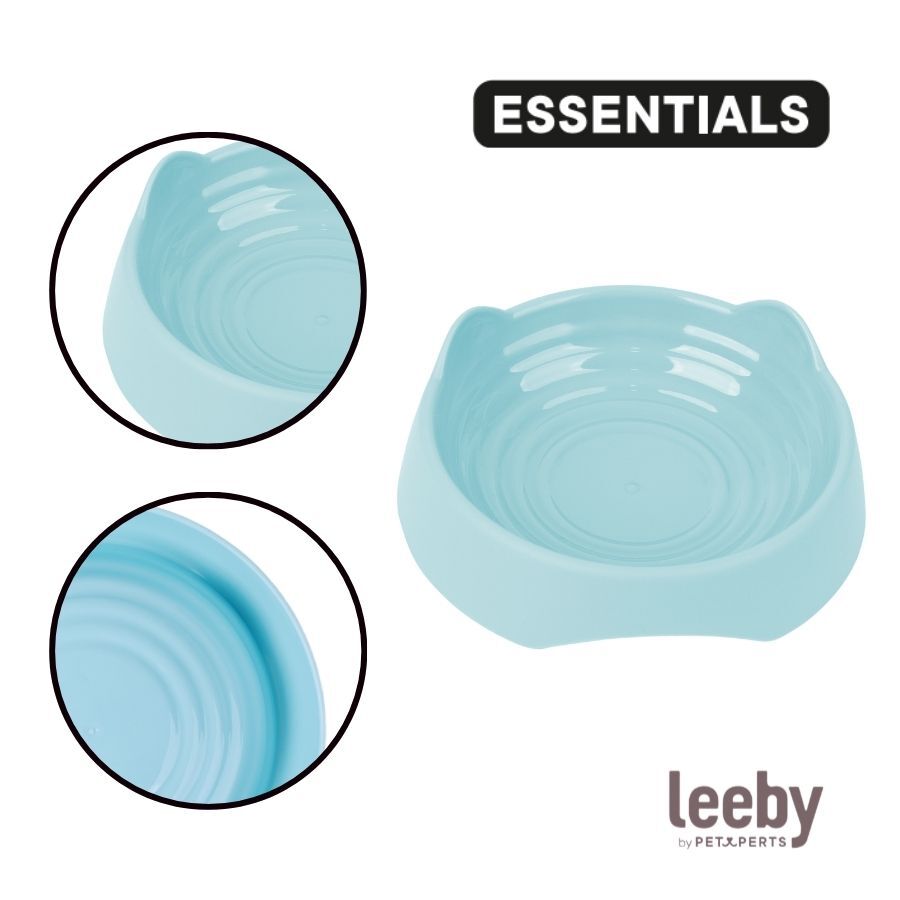 Leeby Comedouro de Pl&aacute;stico Azul para gatos, , large Imagem n&uacute;mero 3