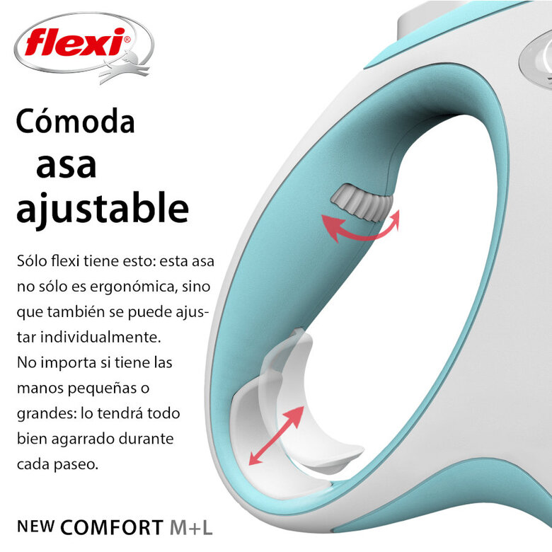 Flexi New Comfort Trela extensível azul para cães,  Imagem número 4 Flexi New Comfort Trela extensível azul para cães, , large Imagem número 4