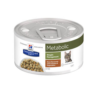 Hill’s Prescription Diet Metabolic Guisado de Frango e Legumes lata para gatos