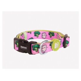 Dukier Coleira com estampado vegan para cães