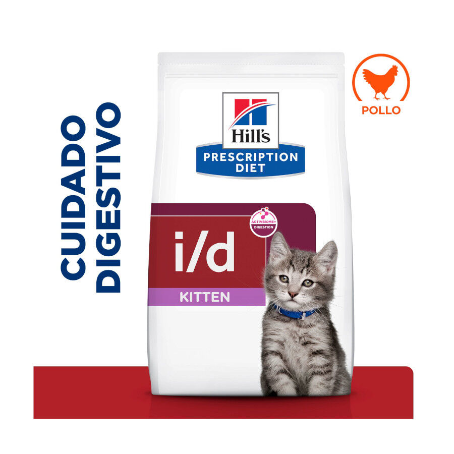 1.5 kg Hill's Prescription Diet i/d Digestive Care Kitten Digestivo Ra&ccedil;&atilde;o de frango para gatinhos, , large Imagem n&uacute;mero 2