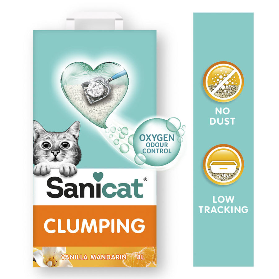 8 L Sanicat Areia Aglomerante Baunilha e Tangerina para gatos, , large Imagem n&uacute;mero 3