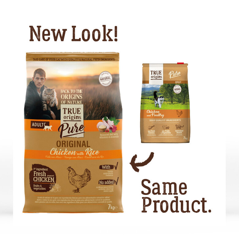 7 kg True Origins Pure Adult Frango ração para gatos,  Imagem número 2 7 kg True Origins Pure Adult Frango ração para gatos, , large Imagem número 2