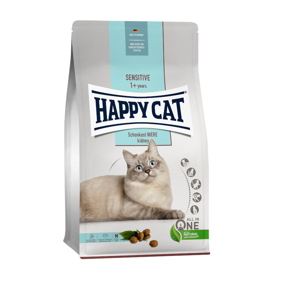 4 kg Happy Cat Sensitive Renal Adult ra&ccedil;&atilde;o para gatos, , large Imagem n&uacute;mero 1