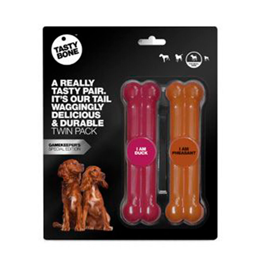 Juguete Tastybone Mordedor Pack razas medianas-Salchicha y Bacon Imagem n&uacute;mero 1