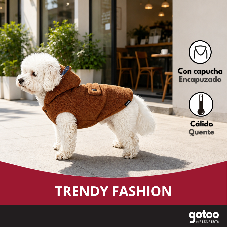 Gotoo Casaco Teddy Castanho para c&atilde;es, , large Imagem n&uacute;mero 6
