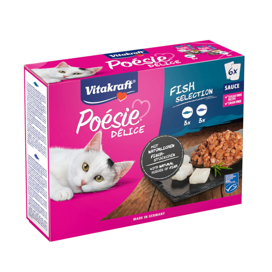 Vitakraft Po&eacute;sie Pouch pescado comida para gatos Imagem n&uacute;mero 1