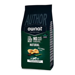 Ownat Author Junior Frango Fresco ração para cães