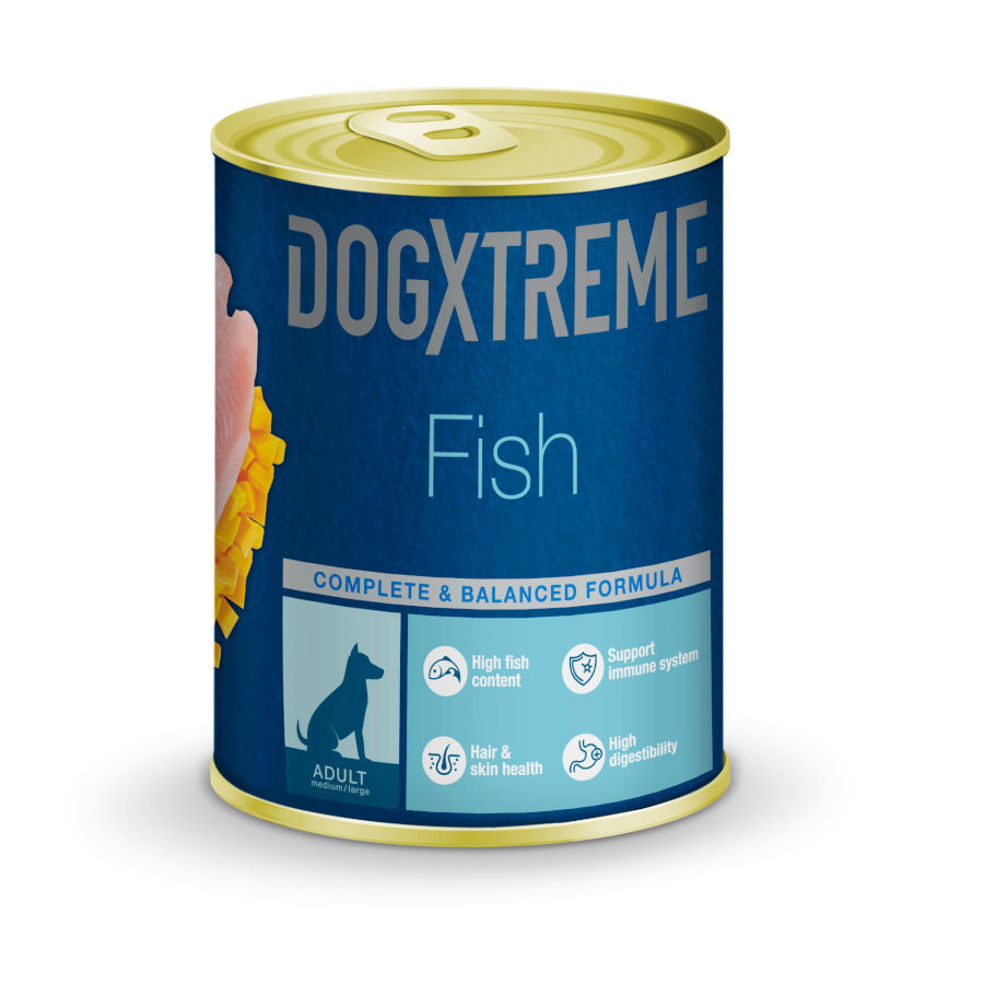 400 g Dogxtreme Adult peixe com Ab&oacute;bora lata para c&atilde;es, , large Imagem n&uacute;mero 1