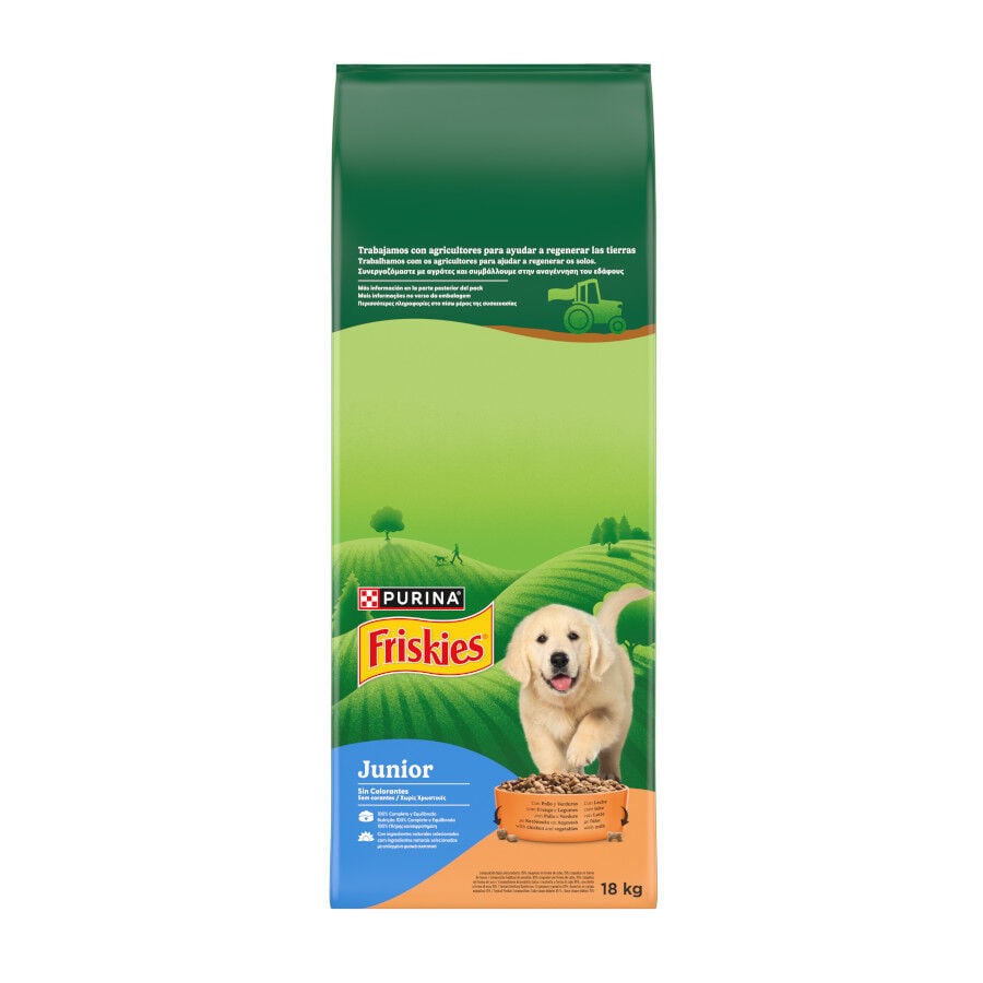 Friskies Junior frango e legumes ra&ccedil;&atilde;o cachorros, , large Imagem n&uacute;mero 1