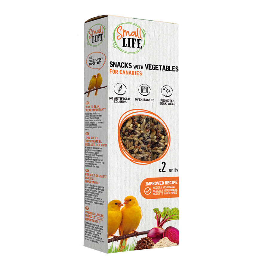 2 barritas Small Life Barritas Snack com Vegetais para can&aacute;rios, , large Imagem n&uacute;mero 1