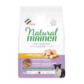 Natural Trainer Madure Medium Frango ração para cães