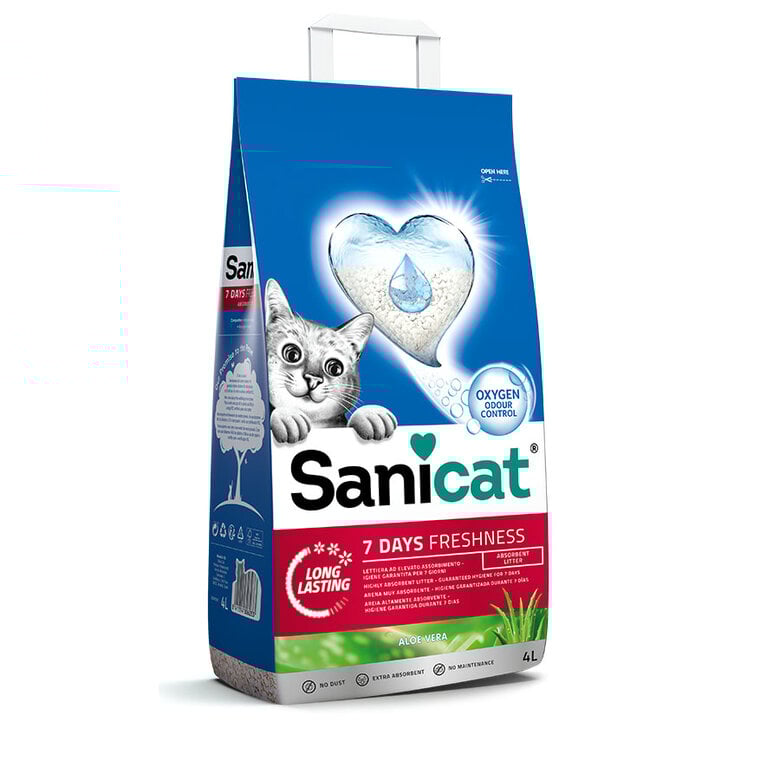higiene_gato_sanicat_aloe_vera_7_days_arena_SAN80260_M Imagem número 2 Sanicat Aloe Vera 7 Days arena para gatos Imagem número 2